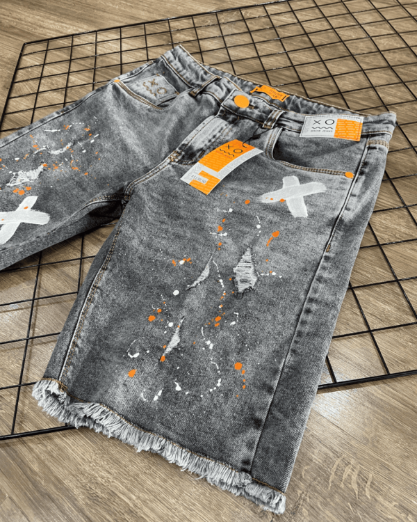 SHORTS JOGADOR JEANS BROW JEANS ( CINZA RISCADO ) - Image 3