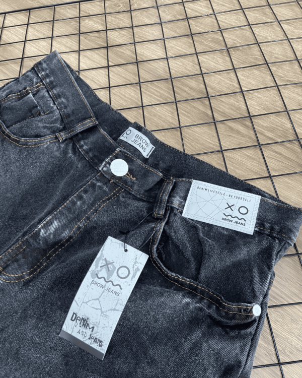 SHORTS JOGADOR JEANS BROW JEANS ( PRETO DESFIADO ) - Image 4