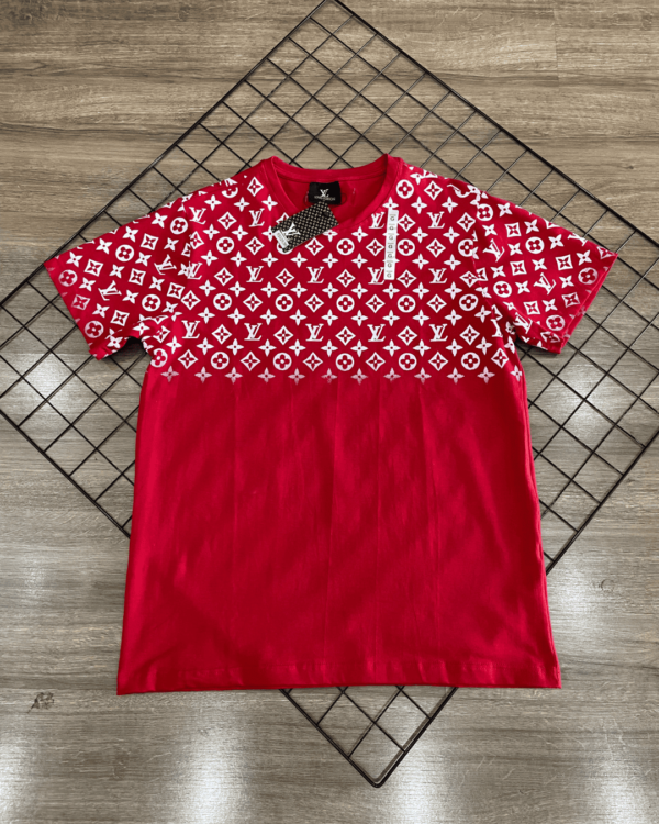 T-SHIRT LV DEGRADE VERMELHA