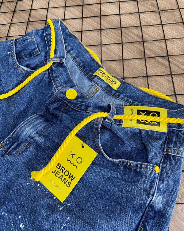 SHORTS JOGADOR JEANS BROW JEANS ( JEANS MANCHAS BRANCAS ) - Image 4