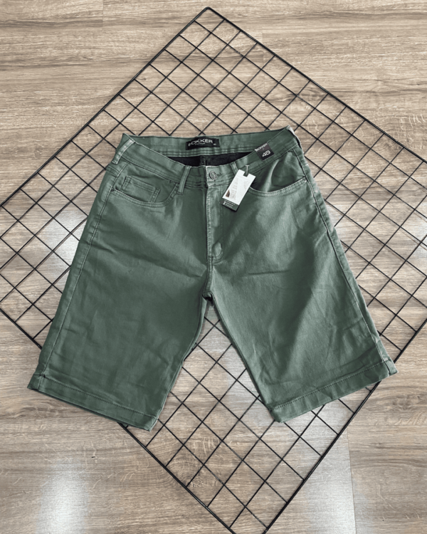 BERMUDA SARJA BOKKER VERDE MILITAR