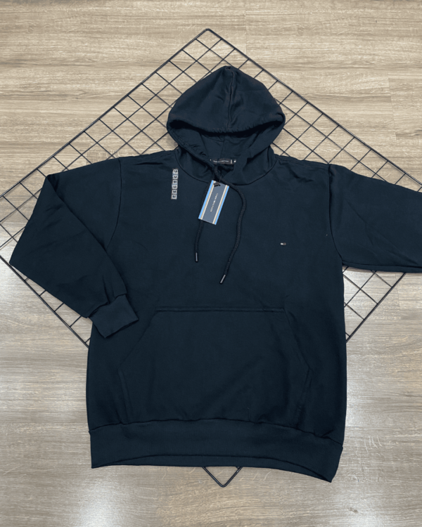 BLUSA TOMMY BASICA MOLETOM PRETO