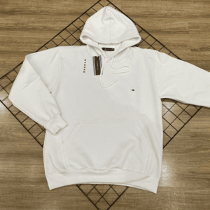 BLUSA TOMMY BASICA MOLETOM BRANCA
