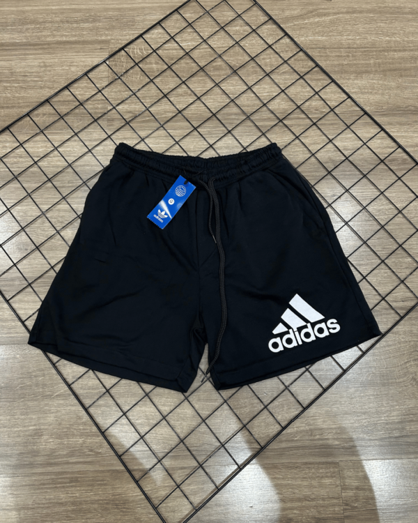 SHORTS ADIDAS MOLETOM PRETO