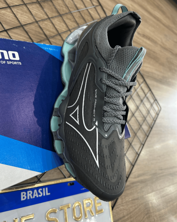 MIZUNO WAVE PROPHECY 14 CINZA / AZUL BEBE - Imagem 2