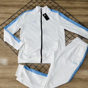 CONJUNTO MOLETOM NIKE ACADEMY BRANCO E AZUL 5550