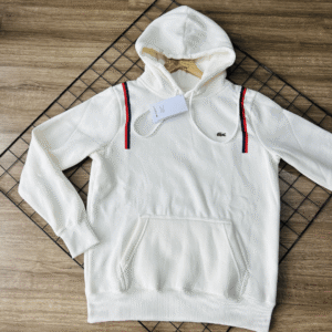 BLUSA MOLETOM LACOSTE BRANCA 5055