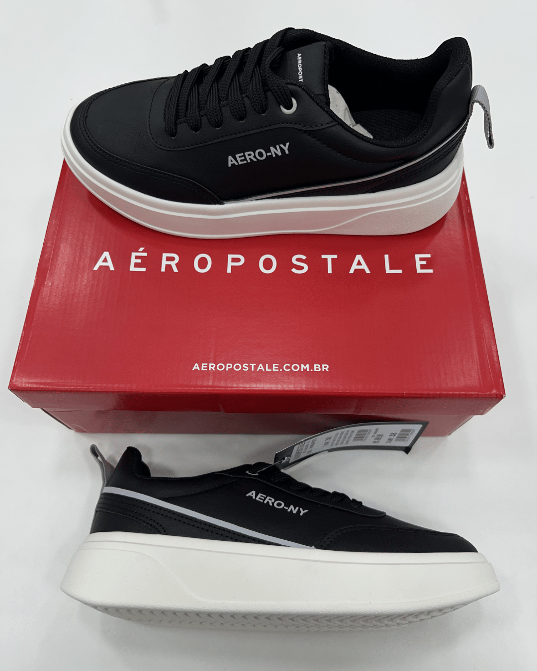 TÊNIS AEROPOSTALE PRETO/BRANCO 707070 - Imagem 3