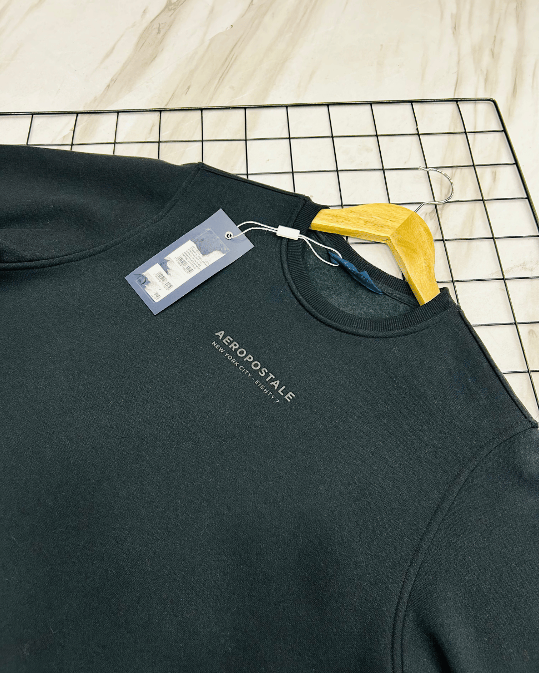 BLUSA MOLETOM AEROPOSTALE PRETO 2020 - Imagem 3