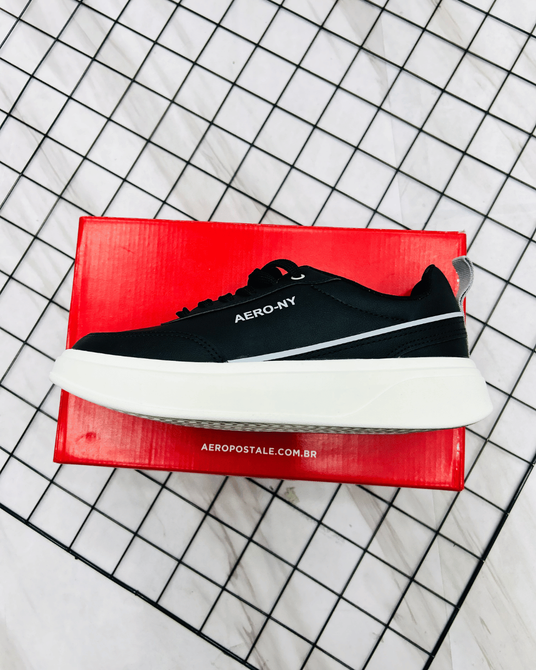 TÊNIS AEROPOSTALE PRETO/BRANCO 707070 - Imagem 3