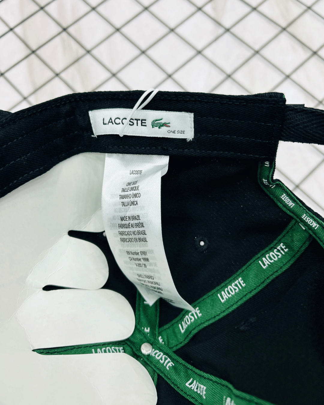 BONE LACOSTE BIG CROCO PRETO 2026 - Imagem 4