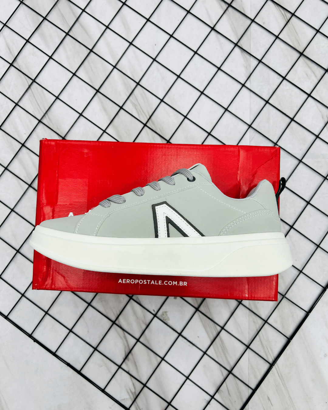 TÊNIS AEROPOSTALE CINZA/BRANCO 505050 - Imagem 3