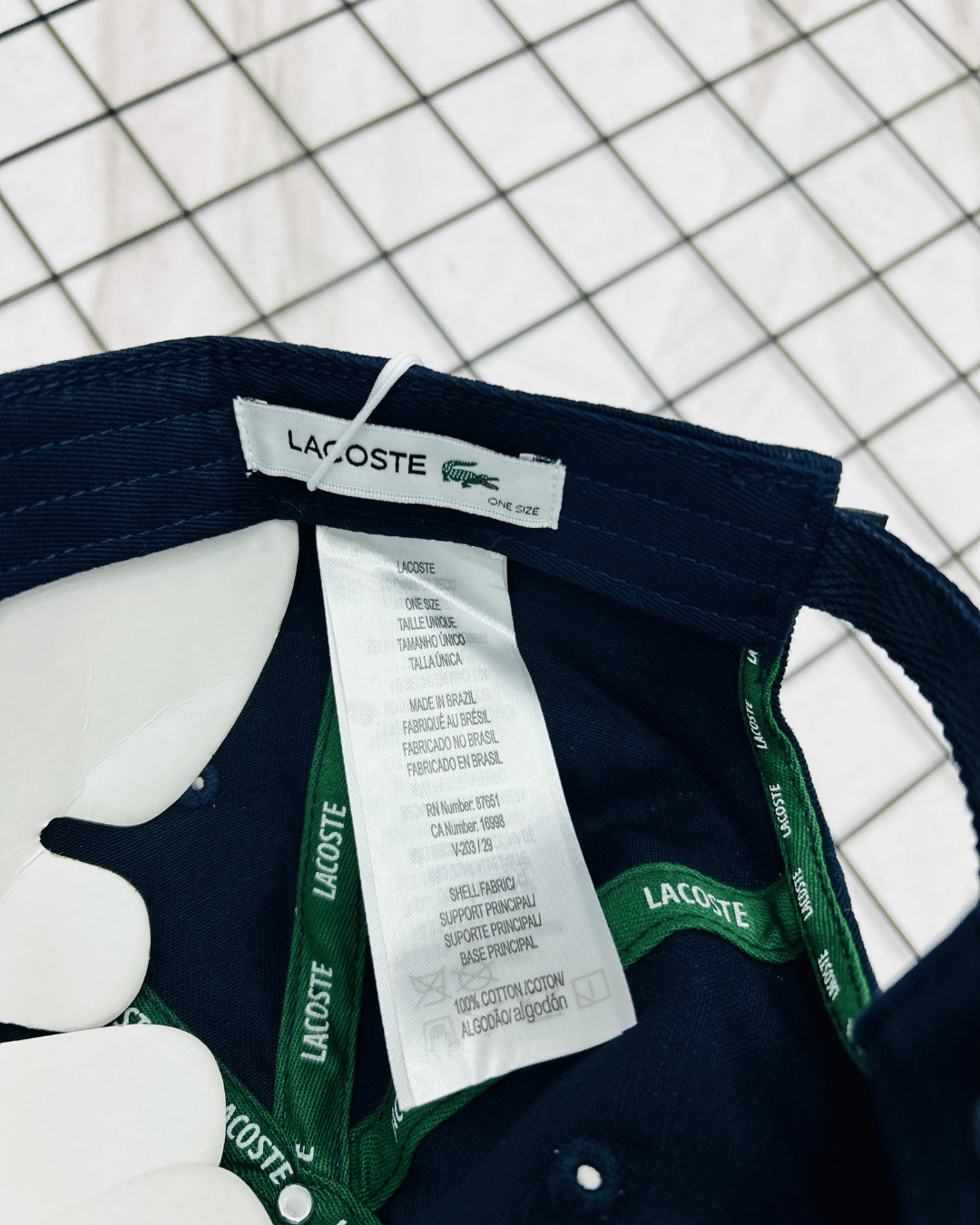 BONE LACOSTE BIG CROCO AZUL MARINHO 2026 - Imagem 4