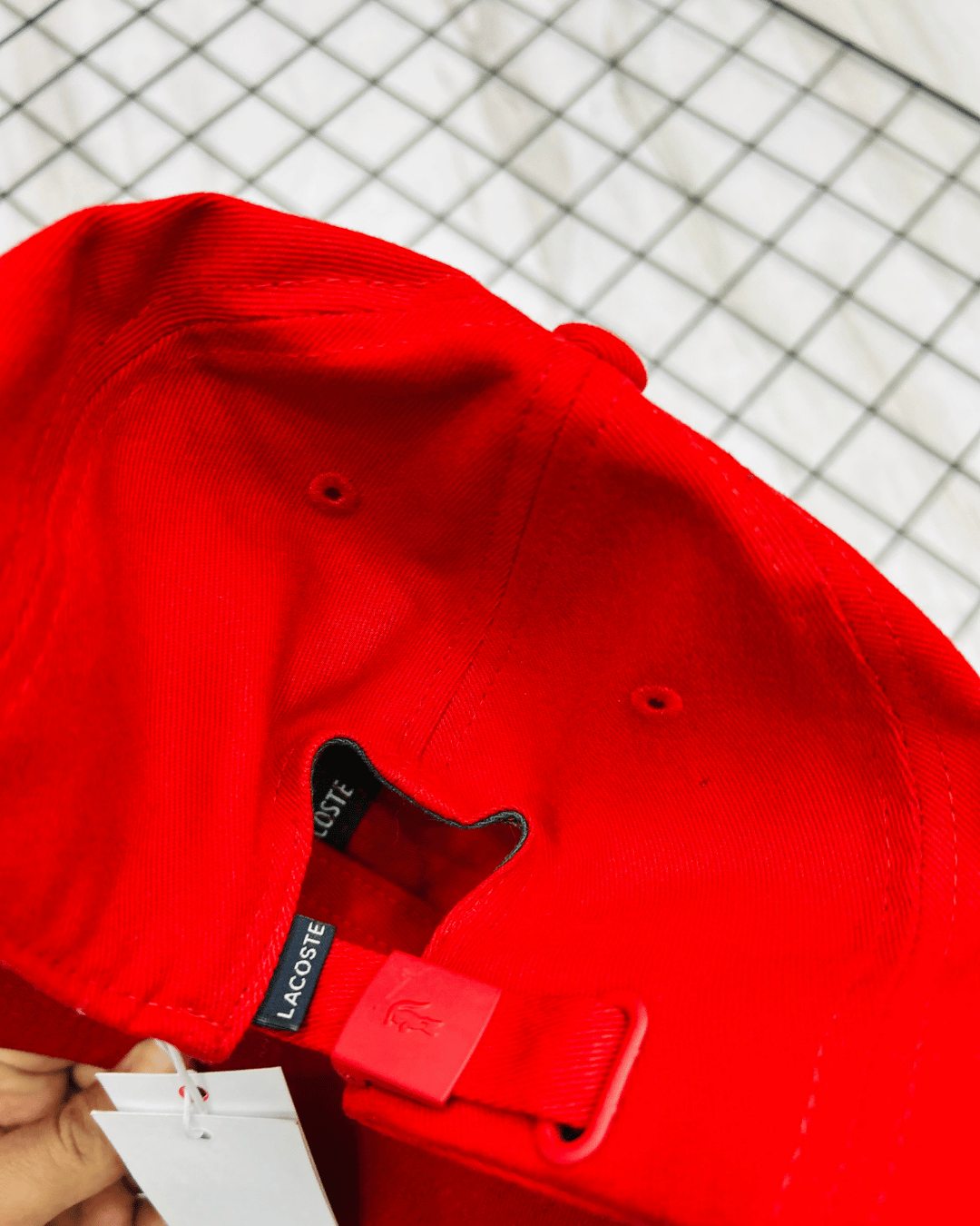 BONE LACOSTE BIG CROCO VERMELHO 2026 - Imagem 3