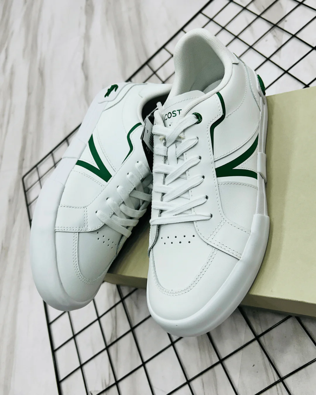 TÊNIS LACOSTE L004 BRANCO/VERDE - Imagem 2