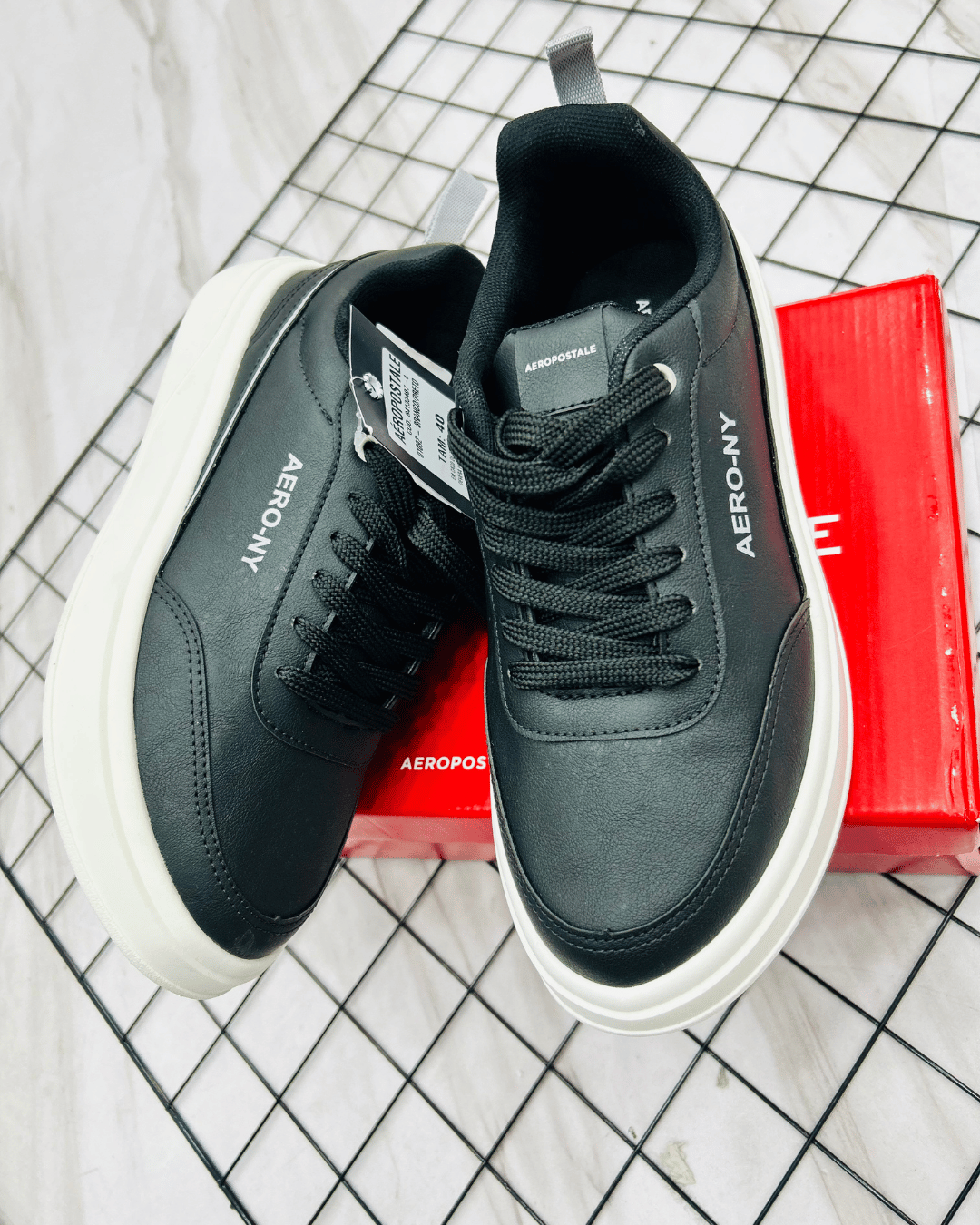 TÊNIS AEROPOSTALE PRETO/BRANCO 707070 - Imagem 2