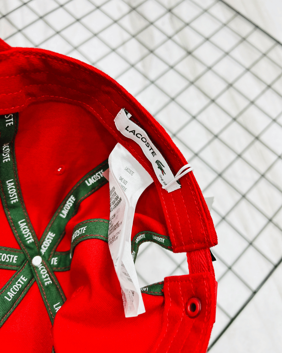 BONE LACOSTE BIG CROCO VERMELHO 2026 - Imagem 4